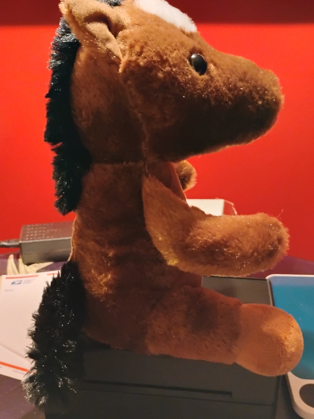 Brown Plush Horse, Petting Zoo